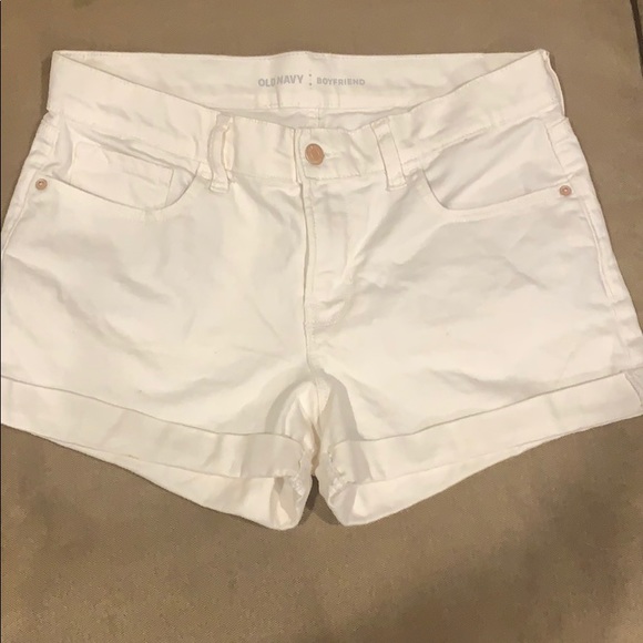 Old navy boyfriend shorts (white) - Picture 1 of 4